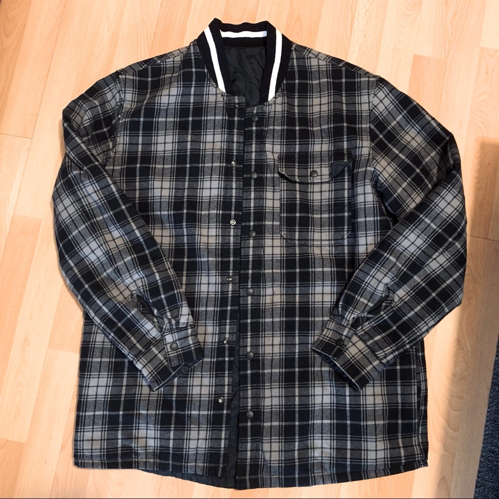 Converse reversible flannel jacket